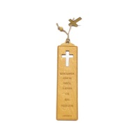 Zakładka religijna drewniana do Biblii 15x4cm, BŁOGOSŁAWIENI KTÓRZY