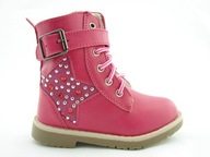 OCIEPLANE TRAPERKI DZIECIĘCE 6432 różowe Badoxx R. 24