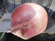 Stare siedzenie metalowe loft Hoker Taboret z PRL-u