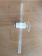 zawór szklany prosty