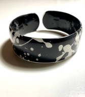 Vintage bransoletka z żywicy epoksydowej lata 70s