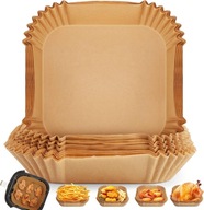 WKŁADY DO AIR FRYERA PAPIER DO PIECZENIA BRĄZOWY 20CM 200 SZT ŁĄCZNIE