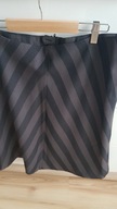 Spódnica w szaro-czarne pasy ___________40 NOWA !!