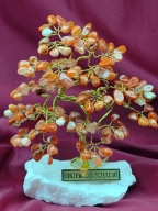 Drzewko szczęścia z kamieni - karneol