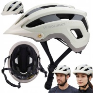 KASK NA ROWER ROLKI MĘSKI DAMSKI Z DASZKIEM SZOSOWY MTB REGULOWANY 57-62cm