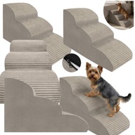 SCHODKI DLA PSA DO WCHODZENIA PODEST 3 STOPNIE 40 CM ŁAGODNE RAMPA