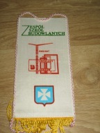 ZESPÓŁ SZKÓŁ BUDOWLANYCH KOMBINAT BUDOWLANY RZESZÓW Proporczyk z PRL