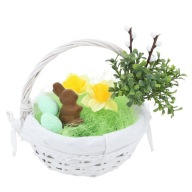 Koszyk WIKLINOWY WIELKANOCNY dekoracyjny KOSZYCZEK do święconki ozdobny