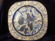 Bradex Rosenthal Bjoern Wiinblad Talerz ikona kolekcjonerska szkło kryształ