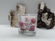 Piękna żelowa świeca w szkle Handmade na prezent