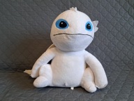BIAŁA FURIA DRAGON JAK WYTRESOWAĆ SMOKA FIGURKA PRZYTULANKA PLUSZAK 35cm G1