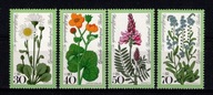 Niemcy / 838-841 ( Flora - Znaczki charytatywne – Kwiaty ) 1977 r. / czyste