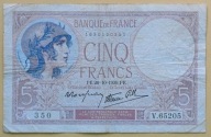 FRANCJA 5 FRANKÓW 1939 !!!!