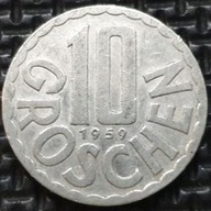 *AUSTRIA [0007]*10 Groszy (Groschen) 1959 II Republika Szyling austryjacki