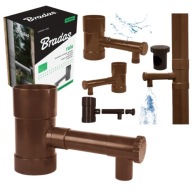 Łapacz deszczówki brązowy 90 mm Bradas ZBIERACZ DESZCZÓWKI Z ZAWOREM