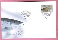 Finlandia 1999, FDC ryby, łosoś jeziorny