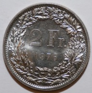 Szwajcaria 2 franki 1976