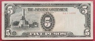 FILIPINY 5 PESOS, JAPOŃSKA OKUPACJA !!