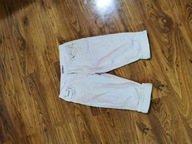 Białe eleganckie rybaczki z cekinami