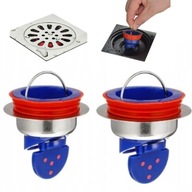 2x SUCHA PUŁAPKA ZAWÓR ZWROTNY KANALIZACYJNY DO ODPŁYWÓW REGULACJA Ø35-52MM