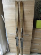 Stare drewniane narty retro unikat 190 kolekcjonerskie początek XX Sweden