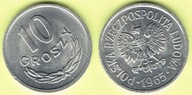 POLSKA 10 groszy 1965 r.