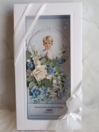Ręcznie robiona personalizowana kartka na komunię