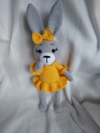 zajac maskotka - handmade szydelko