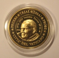WATYKAN 2003 50 EURO CENTÓW JAN PAWEŁ II - SPECIMEN PRÓBA 25 LAT PONTYFIKA