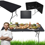 STÓŁ SKŁADANY ROZKŁADANY PRZENOŚNY OGRODOWY CATERINGOWY BANKIETOWY WALIZKA