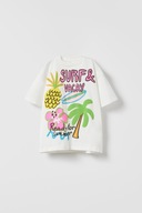 ZARA BLUZKA KOSZULKA Z NADRUKIEM 140/146 DZIEWCZYNKA