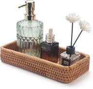TACA RATTANOWA ŁAZIENKOWA NA BLAT ORGANIZER KOSZYK BOHO NATURALNA