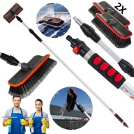 SZCZOTKA TELESKOPOWA DO DACHÓW MYCIA PANELI FOTOWOLTAICZNYCH 4,9M 2SZCZOTKI