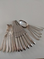 Sztućce obiadowe stary szwedzki wzór kpl. na 6 osób