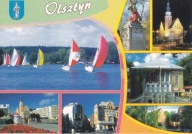 OLSZTYN - JEZIORO - CHRYSTUS - RATUSZ - TEATR - ZAMEK - HERB