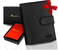 REVERSE SKÓRZANY PORTFEL MĘSKI SKÓRA NATURALNA ANTYKRADZIEŻOWY OCHRONA RFID