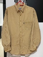 X Koszula Jeans Company małe kolorowe kwadraty subtelny sztruks kieszeń L