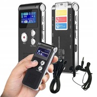 PROFESJONALNY MINI DYKTAFON 8GB DETEKCJA DŹWIĘKU PROSTA OBSŁUGA PL MENU