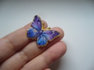 METALOWA EMALIOWANA PIN PRZYPINKA MOTYL MOTYLEK