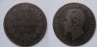 Włochy 5 centesimi 1861