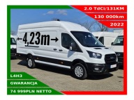 FORD TRANSIT L4H3 2.0TDCI-131KM KLIMATYZACJA TEMPOMAT CZUJNIKI KAMERA