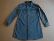 DENIM CLUB sukienka szmizjerka koszulowa jeans 40