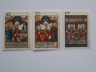 Liechtenstein - herby - witraże- Mi. 731-33 **