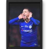 Eden Hazard Plakat w Ramce | Obraz Piłkarski, Prezent Kibica 40x50