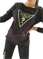 Bawełniana Bluza/bluzka GIRLS GANG czarna