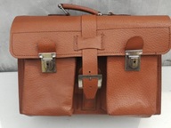 stary kuferek aktówka torba świńska skóra