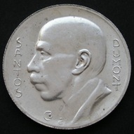 Brazylia 5000 reis 1936 - Santos Dumont - srebro - stan 1/2