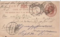PRZYLĄDEK DOBREJ NADZIEI CAPE OF GOOD HOPE -post card -obieg 1896 rok