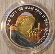 JAN PAWEŁ II 1. MAJ 2011 BEATYFIKACJA - 100 FRANKÓW 2011 KAMERUN, KOLOR