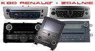 ZDALNE ROZKODOWANIE, RADIO, KOD DO RADIA RENAULT MEGANE CLIO TRAFFIC NAVI